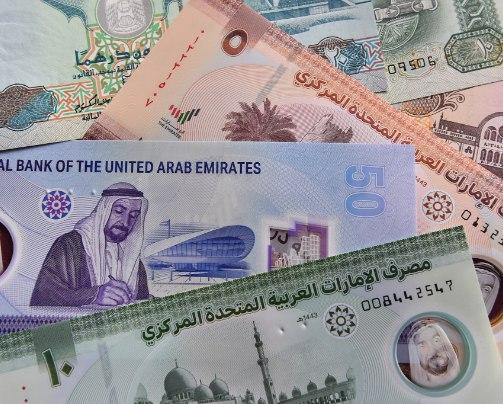 UAE currency notes representing business growth and franchise investment opportunities.